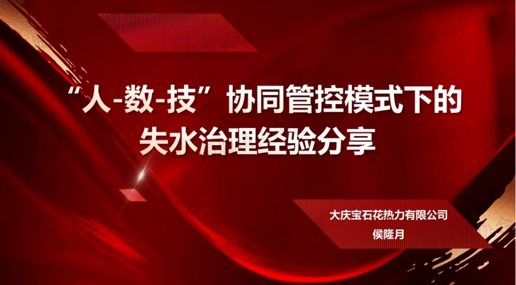 【获奖论文】大庆宝石花热力侯隆月：“人-数-技”协同管控模式下的失水治理经验分享